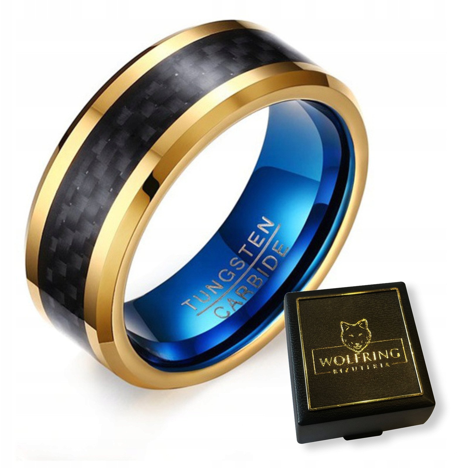 OBRĄCZKA PIERŚCIEŃ z Wolframu WOLFRING EU19 US09