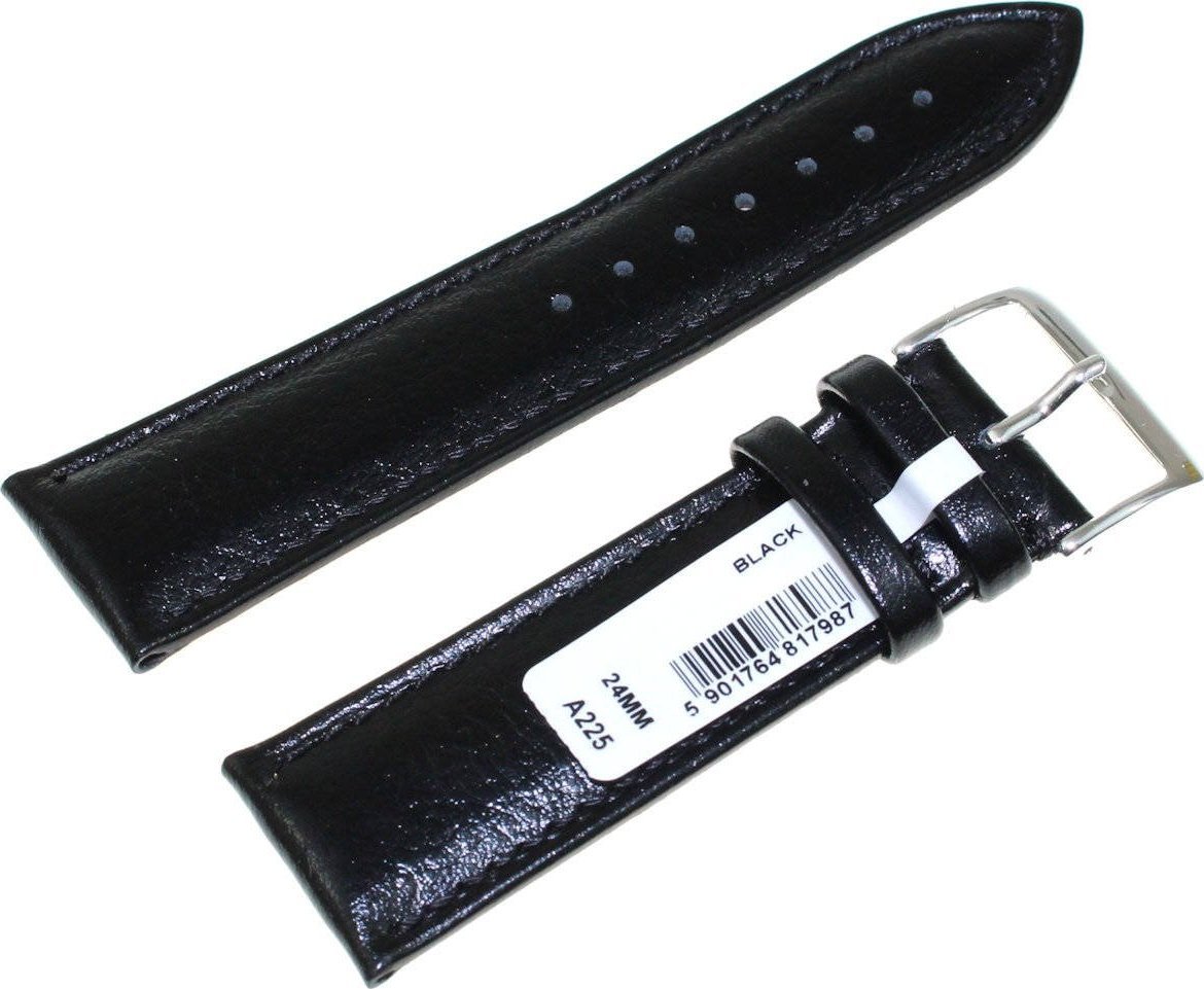 Chermond Skórzany pasek do zegarka 24 mm Chermond A225.24 czarny