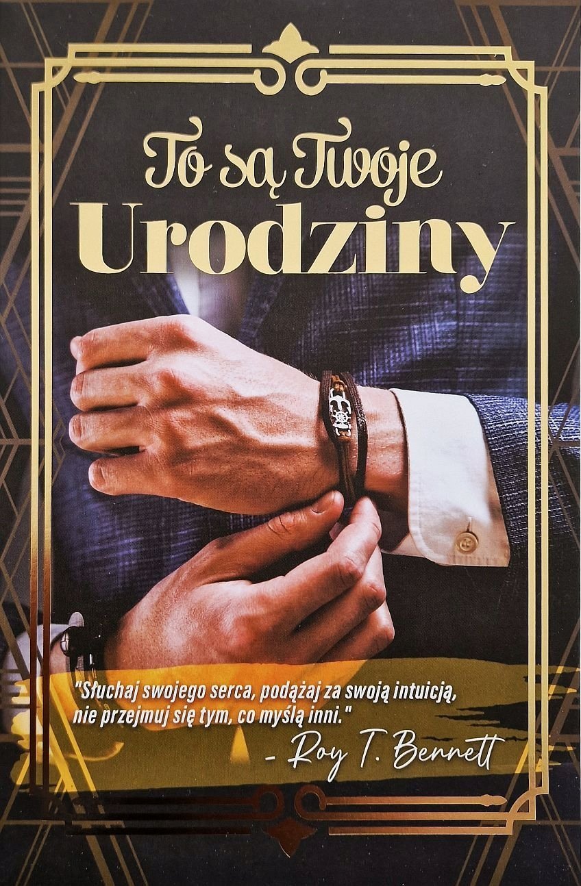 Teka Karnet Urodziny 18 męskie