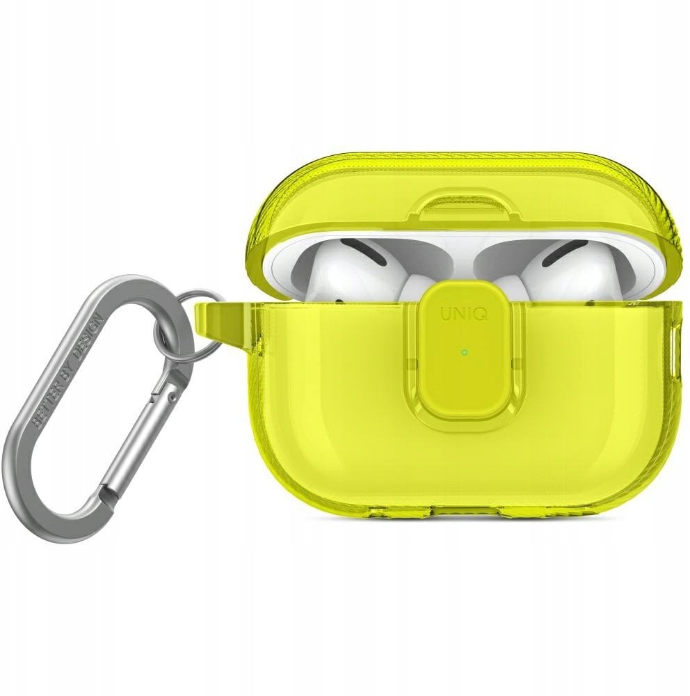 Etui UNIQ Glase Pro do Apple AirPods Pro 2 Lock Case żółty