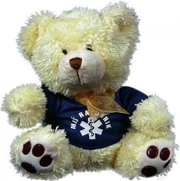 Polska Firma Miś Ratownik duży kremowy