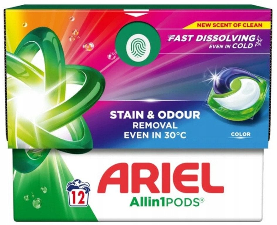 LAUNDRY CAPSULES ARIEL COLOR 12 PCS