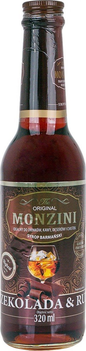 Monzini Monzini Czekolada & Rum Syrop barmański 320 ml