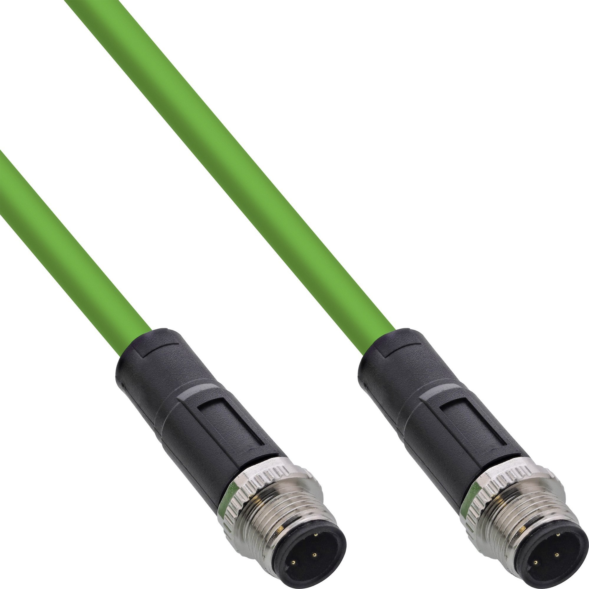 InLine InLine® Industrial network cable, M12 4-pin D-coded male/male, PUR 10m