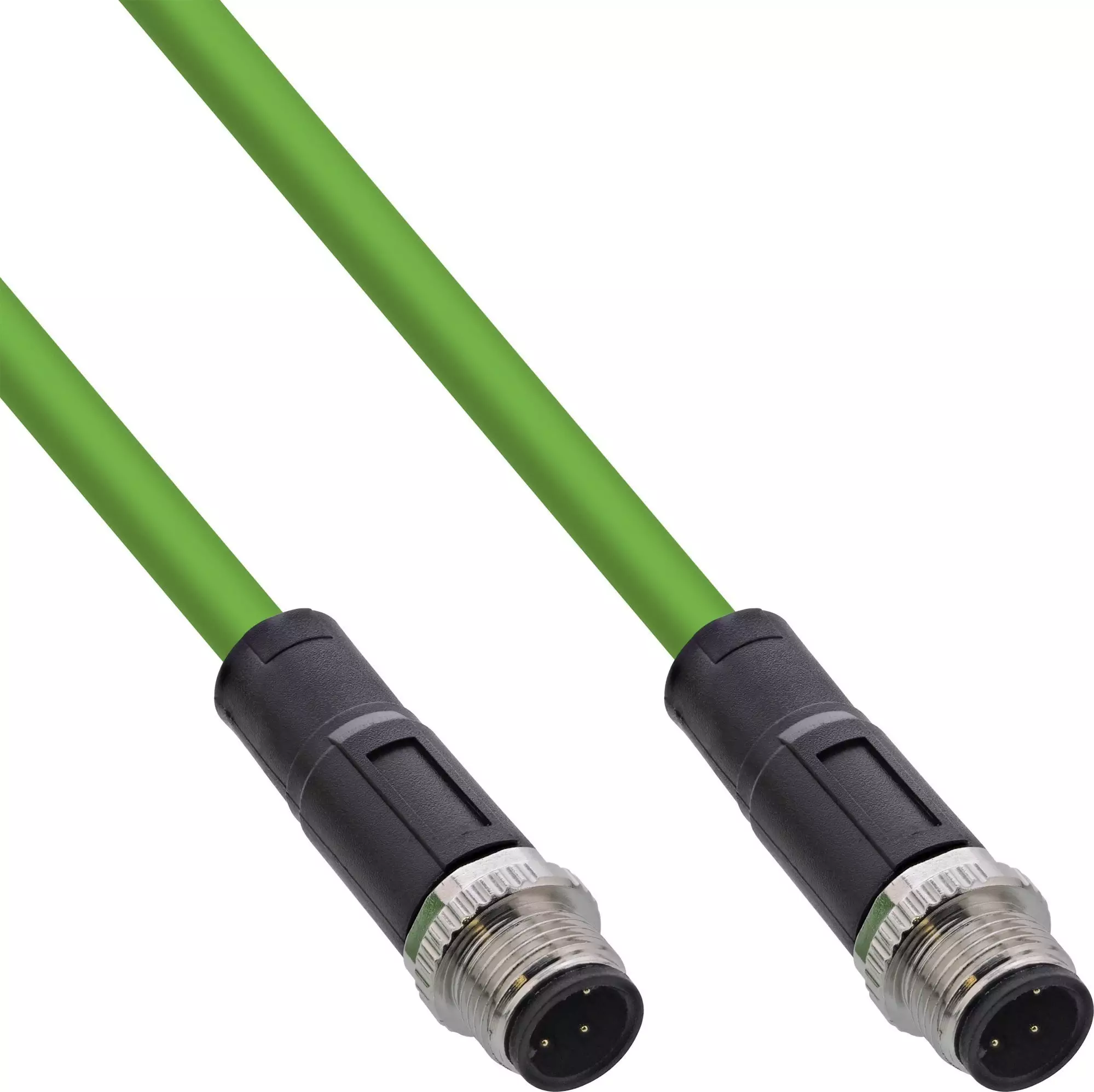 InLine InLine® Industrial network cable, M12 4-pin D-coded male/male, PUR 10m