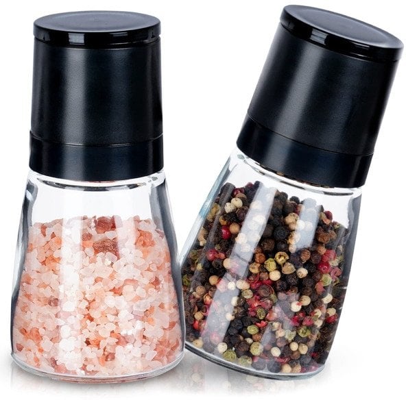 Zestaw Ręcznych Młynków Do Pieprzu I Soli Szklanych 259607