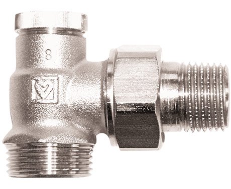 Herz Zawór grzejnikowy powrotny kątowy 1/2" - 1372441