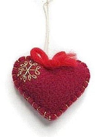 Zawieszka pluszowa serce