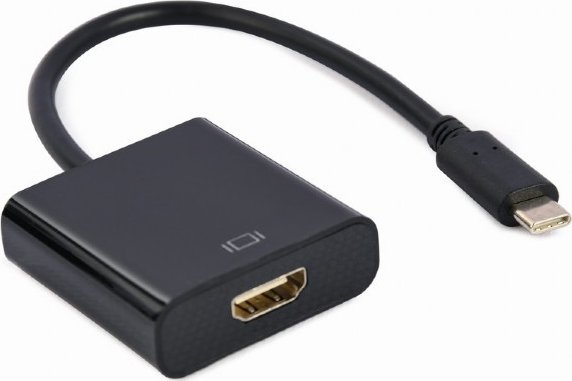 Adapter USB Gembird Adapter USB-C do HDMI F czarny 4K30Hz 15 cm