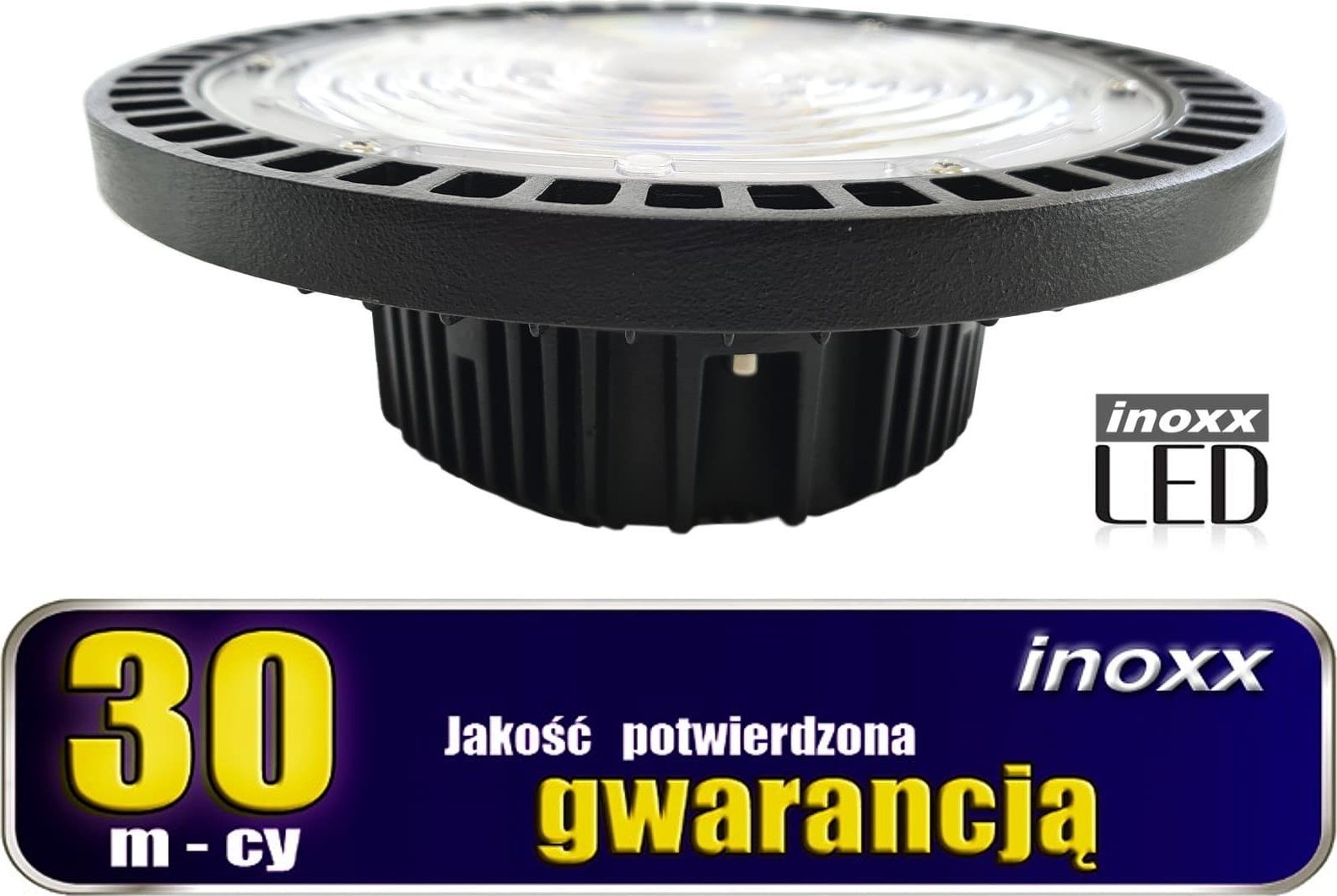 Nvox Lampa przemysłowa led ip65 100w high bay ufo 12 000lm 6000k zimna