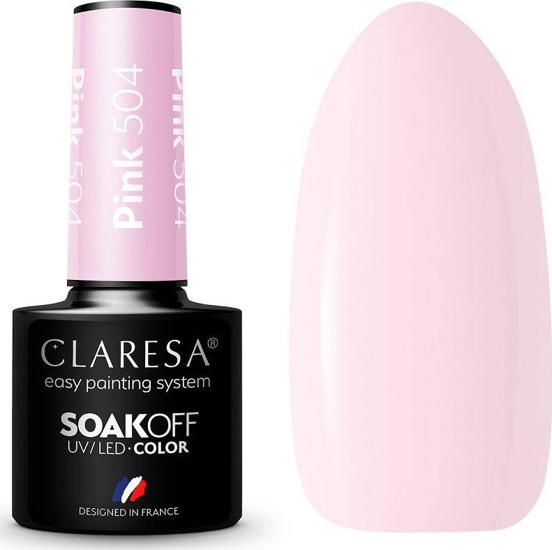 Claresa Claresa Soak Off UV/LED Pink lakier hybrydowy 504 5g