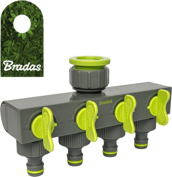 Bradas Rozdzielacz 4-drożny z zaworami LE-3033 BRADAS 0880