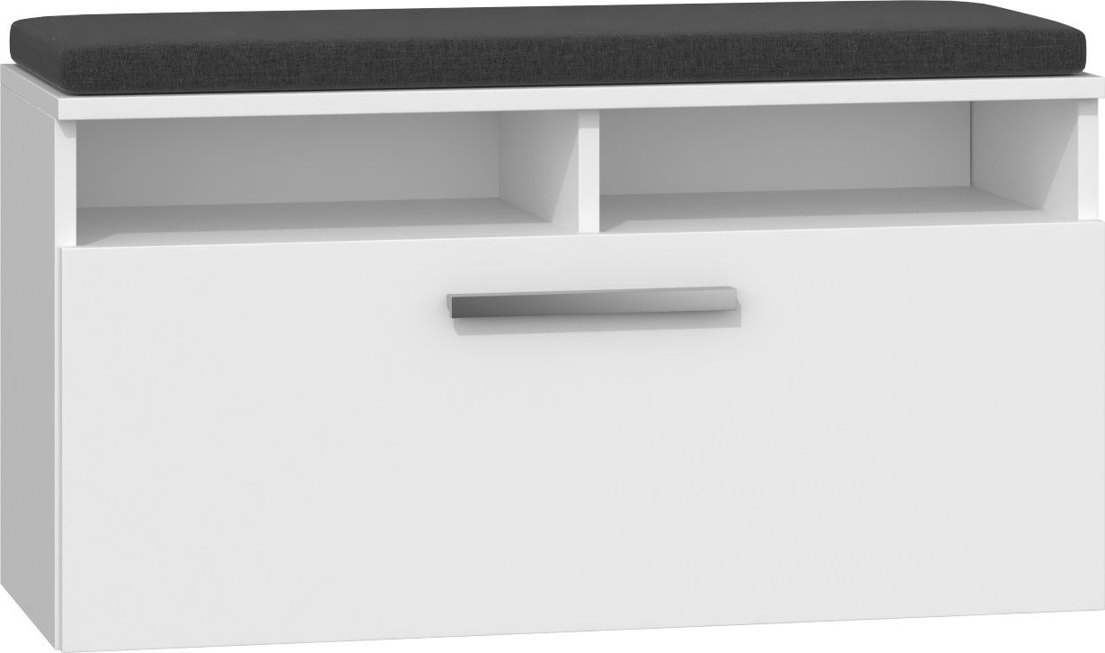 Topeshop Szafka Na Buty Siedzisko Schowek (RIVA SZAFKA BIEL)