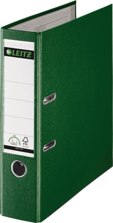 Segregator Leitz 180° dźwigniowy A4 80mm zielony (10101055)