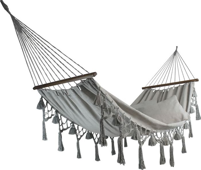 Koala Hamak z frędzlami, kremowo-niebieski HSM-W