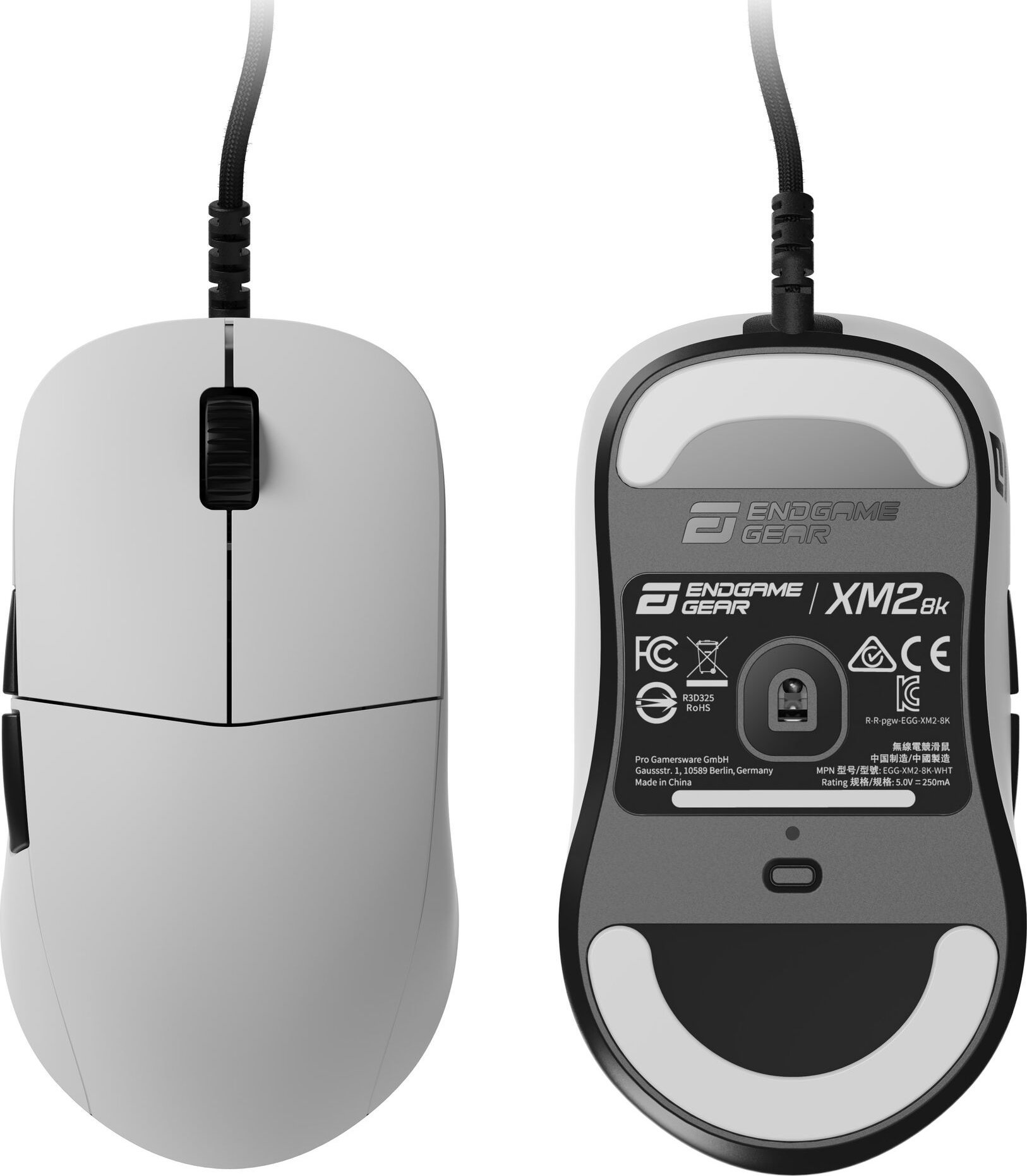 Mysz Endgame Gear Endgame Gear XM2 8k Gaming Maus, kabelgebunden - wei