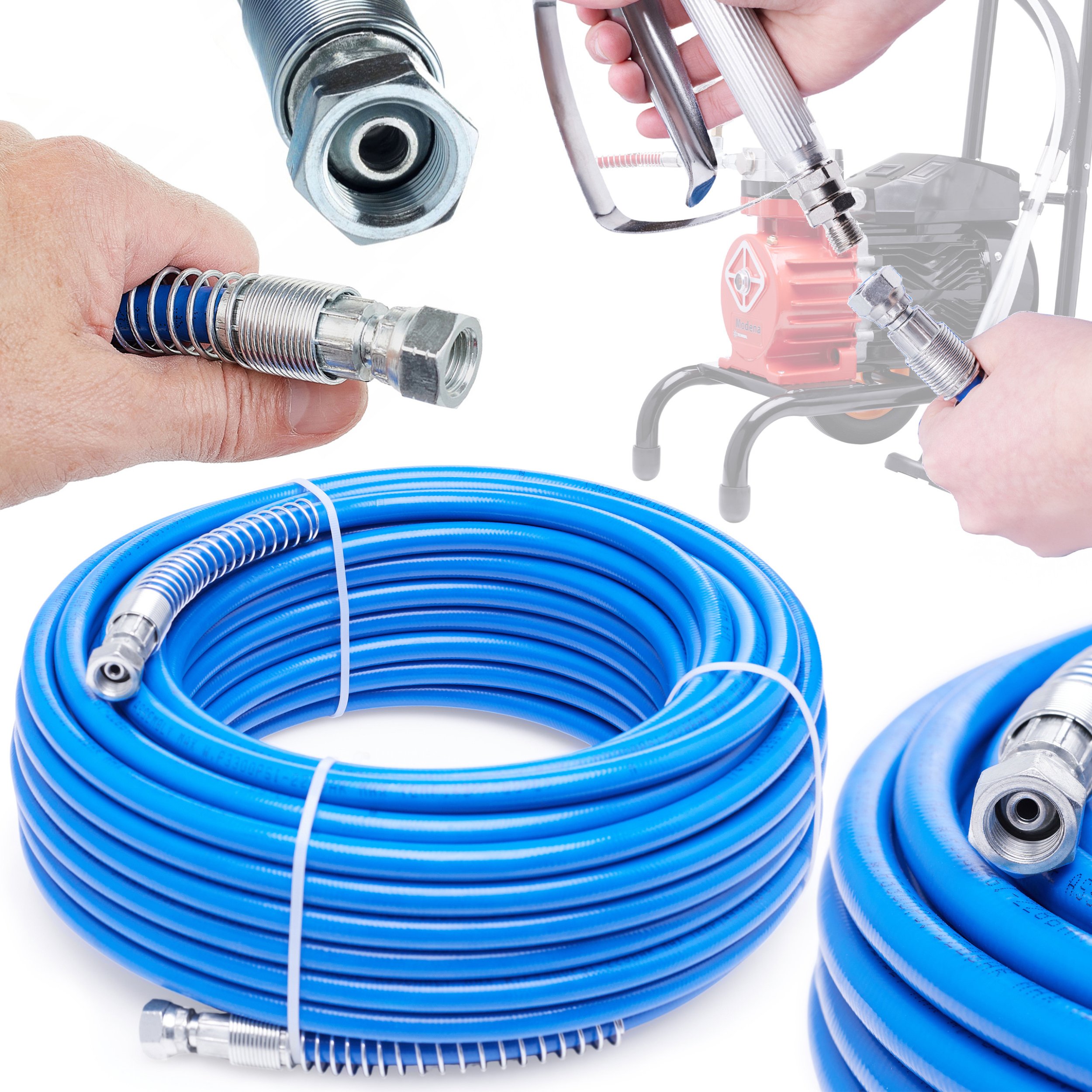 Wąż Przewód Malarski do Agregatu Wysokociśnieniowego 20m 1/4" Wagner Graco