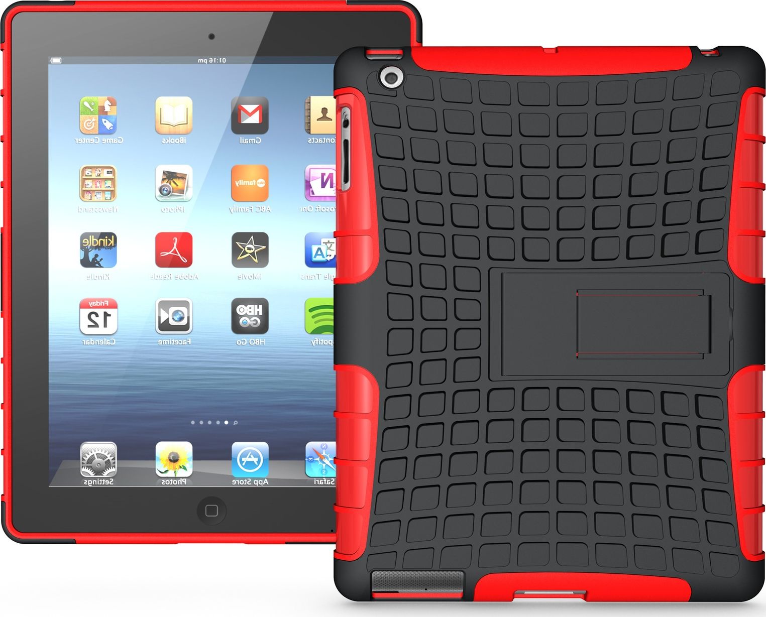 Etui na tablet Mobilari PANCERNE OBRACANE ETUI DO APPLE iPAD 2 3 4 M222A019