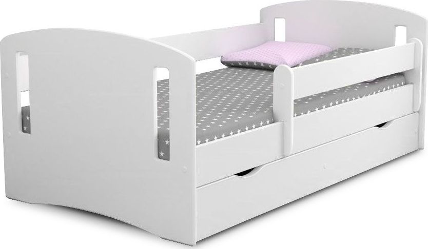 Elior Łóżko dziecięce z materacem Pinokio 3X 80x140 - białe