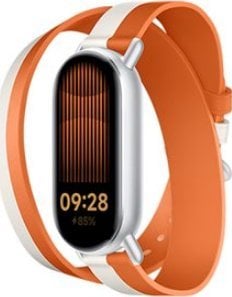 Xiaomi Xiaomi Dual-tone Leather Strap | 140–180mm | White and Orange | Calf Leather, PU (inside)