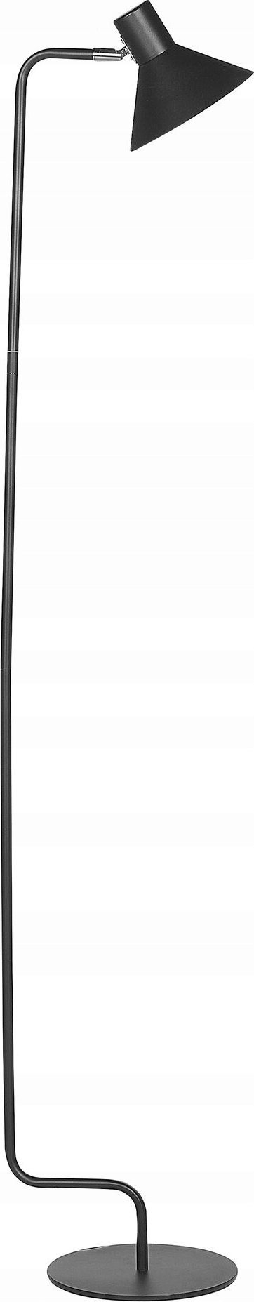 Lampa podłogowa Beliani Lampa podłogowa regulowana metalowa czarna RIMAVA