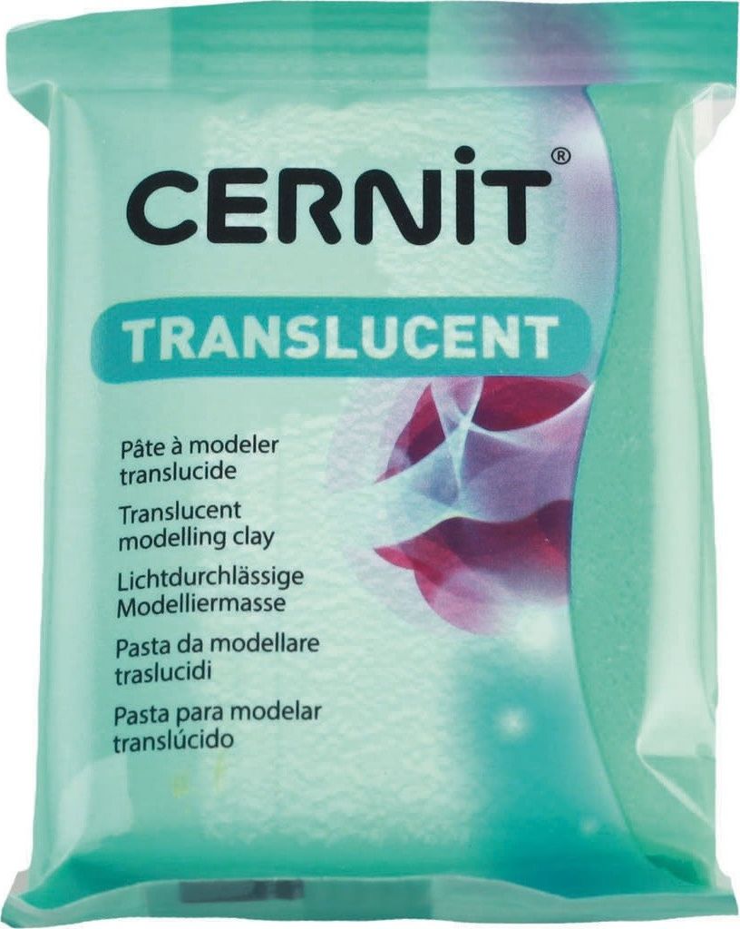 The Clay and Paint Factory Modelina Cernit Transp. Szmaragdowa 56 g