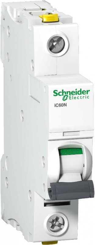 Schneider Electric Wyłącznik nadprądowy 1P B 63A 6kA AC iC60N - A9F03163