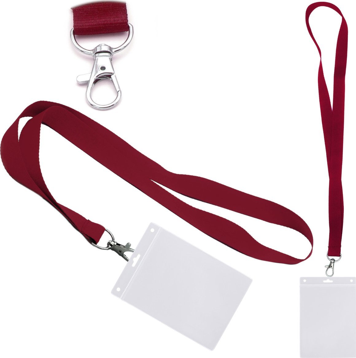 Stamal Identyfikator pionowy holder A6 przezroczysty targowy 115x150mm + smycz