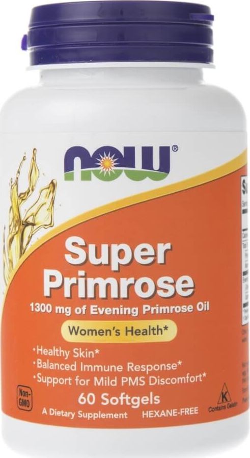NOW Foods Now Foods Super Primrose 1300 mg - 60 kapsułek