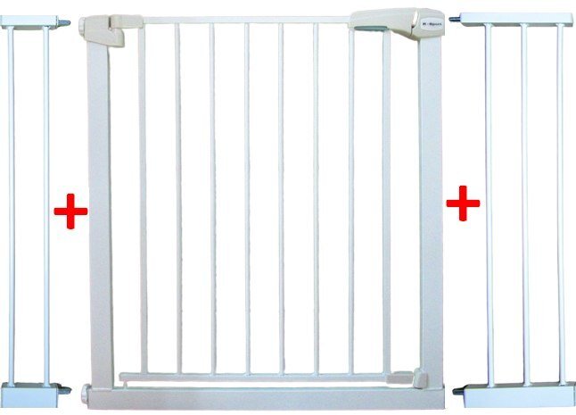 BRAMKA ZABEZPIECZAJĄCA S3 BIAŁA na schody, drzwi 79-115 cm rozporowa ochronna EDUKAMP