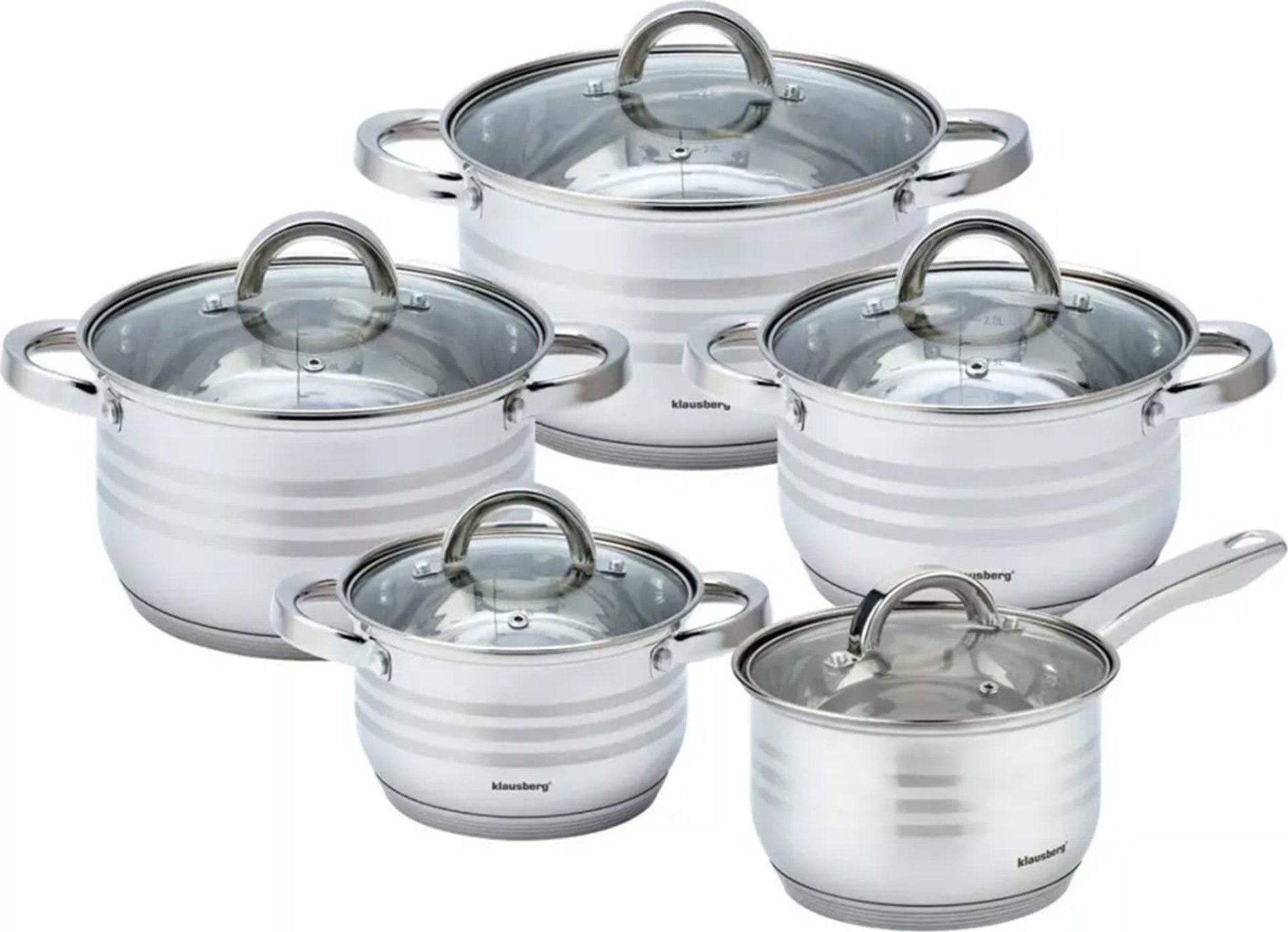 Klausberg Zestaw Garnków 10 Elementów Klausberg Kb-7697