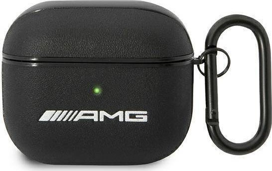 Mercedes AMG Leather Big Logo - Etui AirPods 3 (czarny)