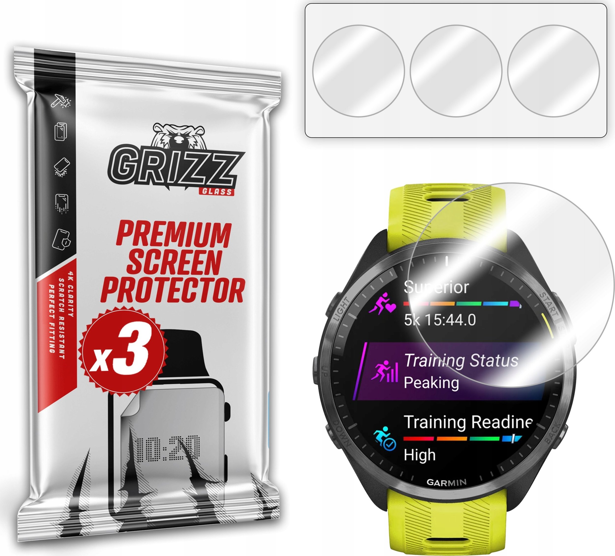 Folia hydrożelowa GrizzGlass Hydrofilm do Garmin Forerunner 965