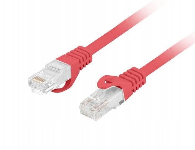 PATCHCORD KAT.6 UTP LSZH CU 10M CZERWONY FLUKE PASSED LANBERG
