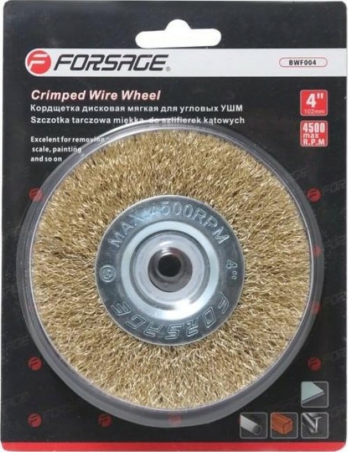 Forsage Szczotka kątowa tarczowa miękka do szlifierek 150mm