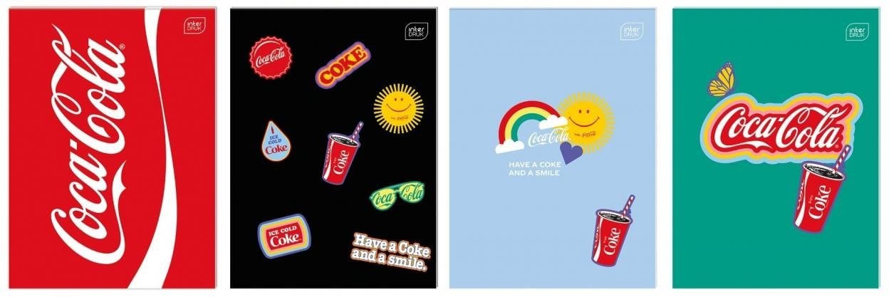 Zeszyt do słówek A6/32K Mat+UV Coca Cola (10szt)