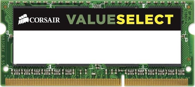 Pamięć do laptopa Corsair Value Select, SODIMM, DDR3L, 4 GB, 1600 MHz, CL11 (CMSO4GX3M1C1600C11)