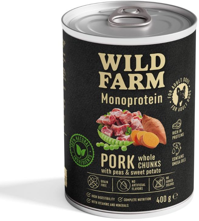 WILD FARM Monoprotein Pork 400g hypoalergiczna karma dla psa