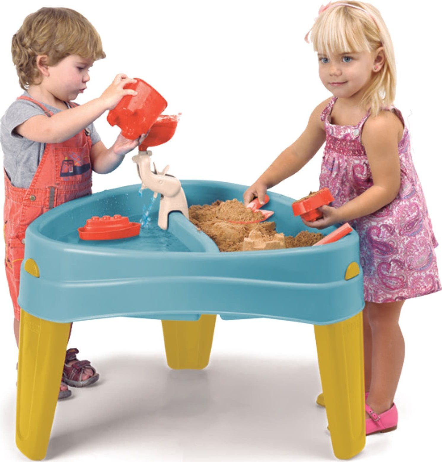 Feber FEBER Stolik Wodny z Przykrywą CASUAL 4w1 Piaskownica Biurko Stolik Piknikowy Akc.