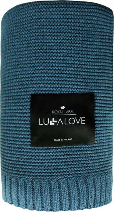 LullaLove Koc Bambusowy 120x100cm Petrol Lullalove