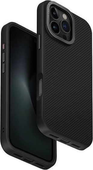 Uniq UNIQ etui Keva Max iPhone 16 Pro Max 6.9" Magclick Charging czarny/carbon black