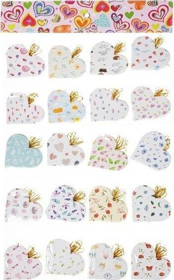 Zawieszka Serca 20szt ROZETTE