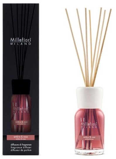 Millefiori Milano Fragrance Diffuser Ambra & Rosa 100 ml