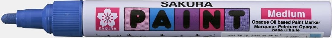 Sakura Marker Paint with medium blue tip