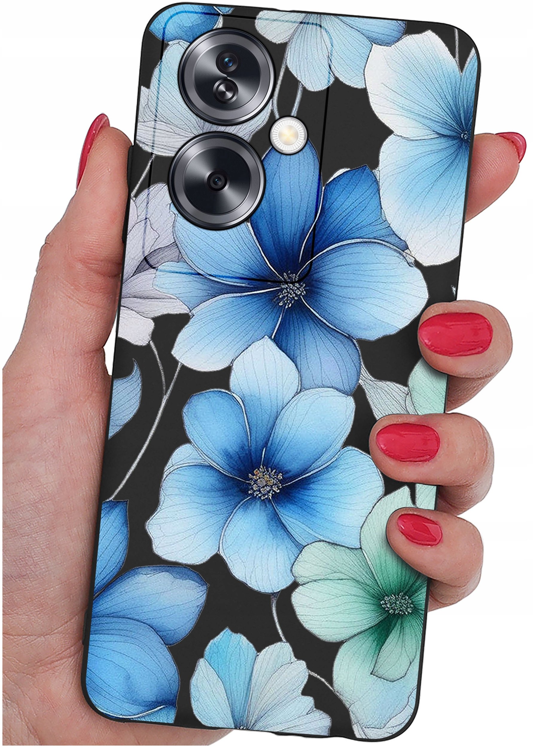 ETUI do Oppo A79 5G WZORY |SILIKONOWE MATT CASE + SZKŁO ochronne 9H