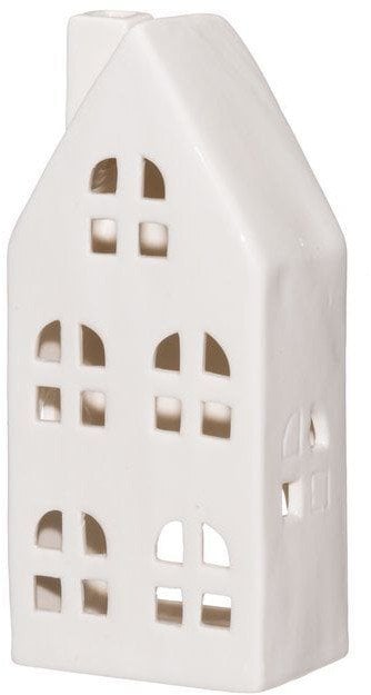 Ceramiczny lampion domek, wys. 17 cm