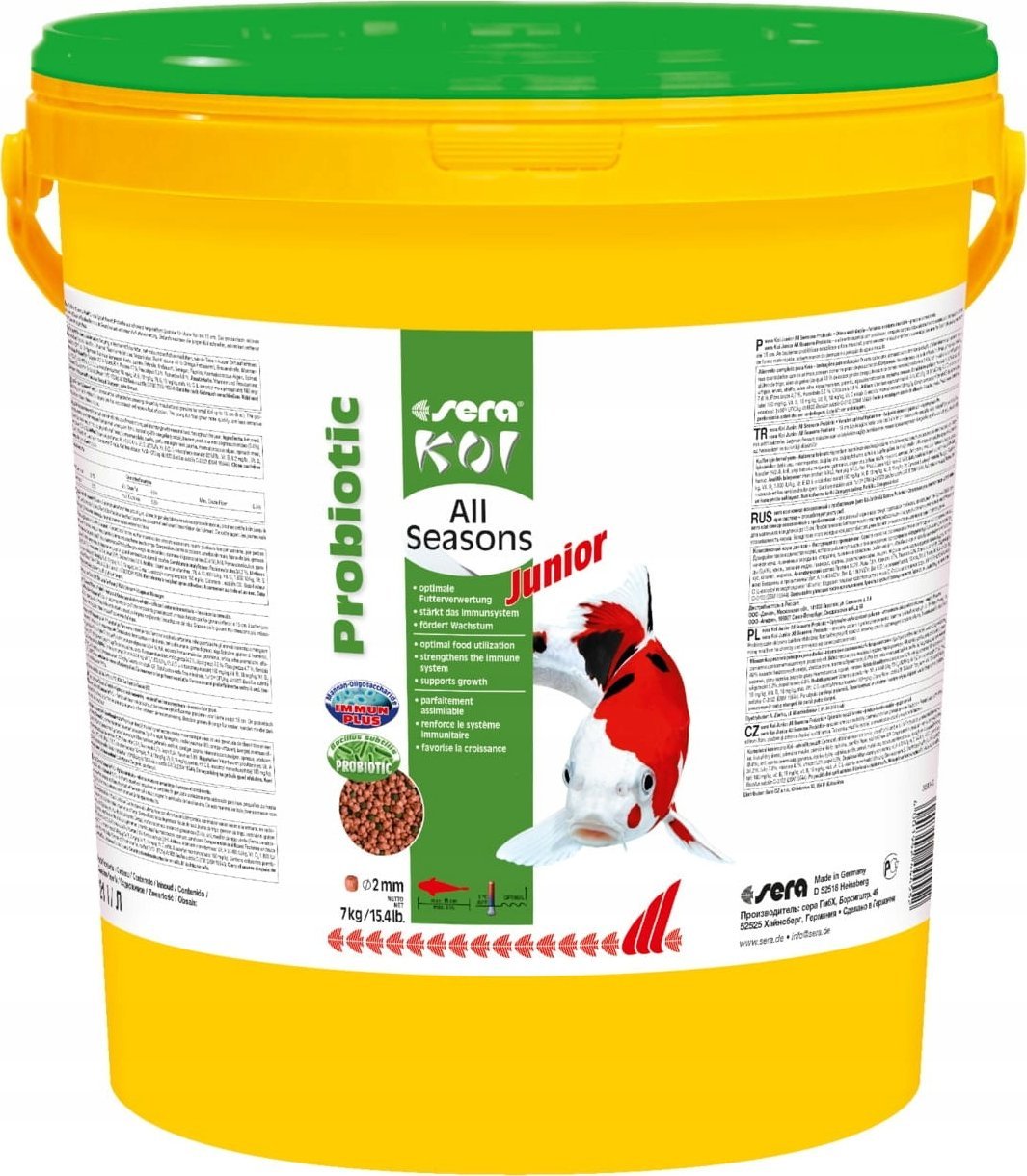 Sera Koi Junior All Seasons Probiotic 7 kg - pokarm specjalny