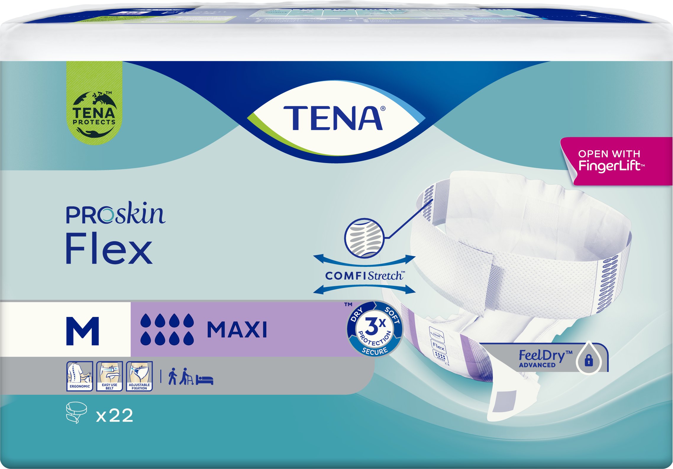 TENA FLEX PROSKIN MAXI M '22 (fioletowe)