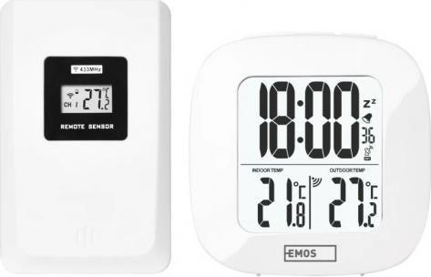 Emos Termometr bezprzewodowy zewnętrzny wewnętrzny LCD E0127