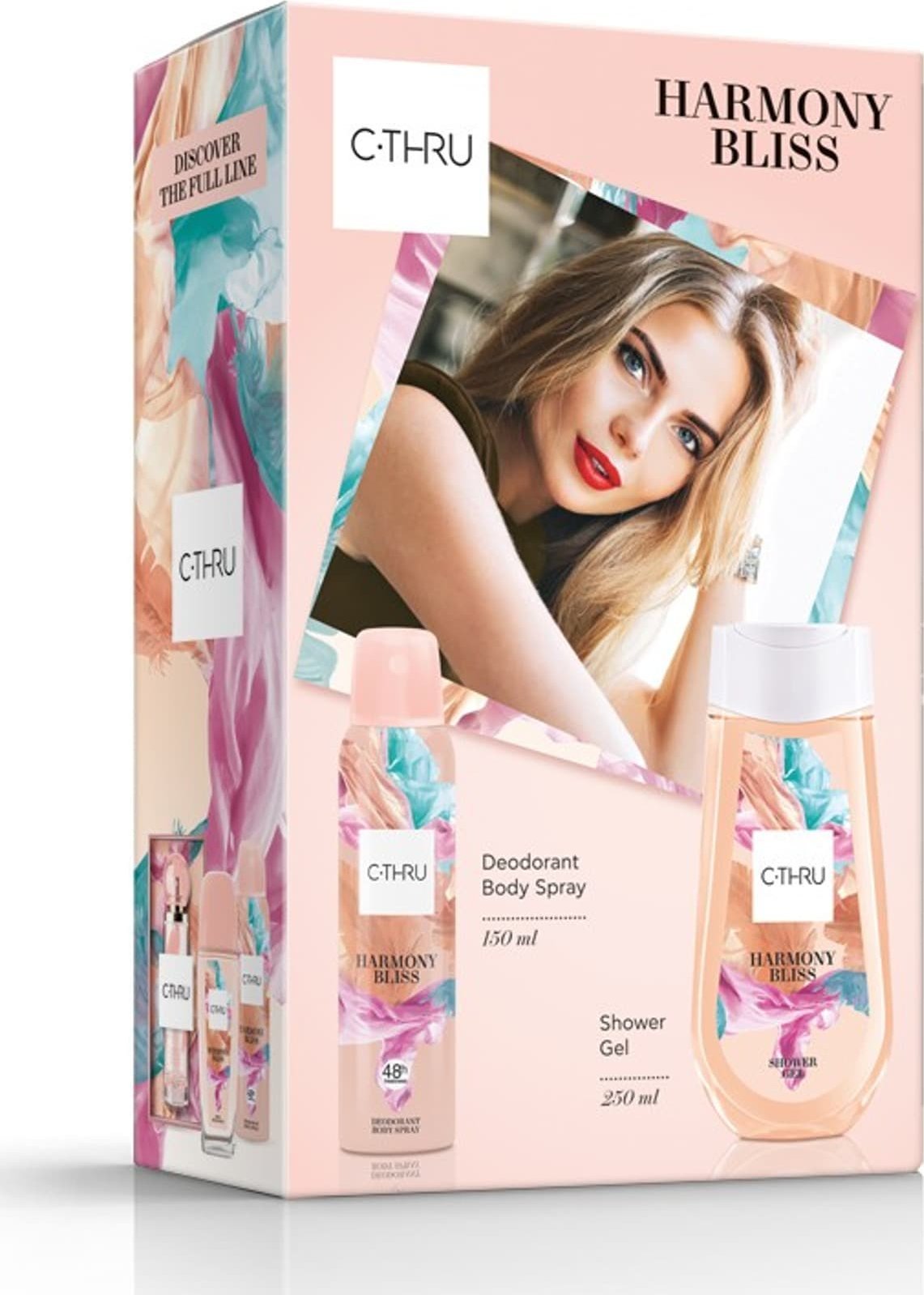 Sarantis C-THRU Zestaw prezentowy Harmony Bliss (Dezodorant spray 150ml + Żel pod prysznic 250ml)